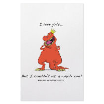 I love girls...But I couldn't eat a whole one! stationery