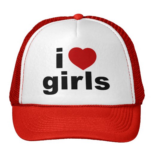 I Love Girls Hat Zazzle