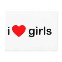 I Love Girls postcards by HOTDJGEAR I Love Girls postcards