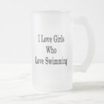 I Love Girls Who Love Swimming Coffee Mug