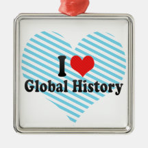 I Love Global History Ornament