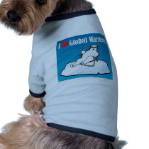 I Love Global Warming Doggie Tee Shirt