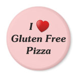 I Love Gluten Free Pizza Magnets