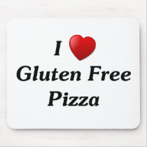 I Love Gluten Free Pizza mousepads