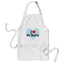 I Love Go Karts Aprons