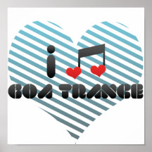 I Love Goa Trance Poster