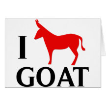 I Love Goat Greeting Card