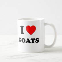 I Love Goats Coffee Mugs