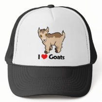 I Love Goats Trucker Hats