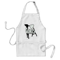 I LOVE GOATS LOGO ICON APRON