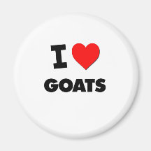 I Love Goats Magnets