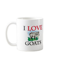 I Love Goats Coffee Mug
