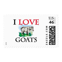 I Love Goats Stamps