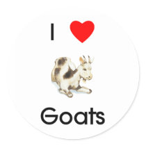 I love goats Sticker by towalj I love goats Sticker