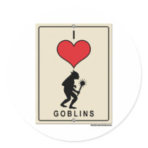 I Love Goblins stickers