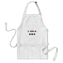 I Love God Apron