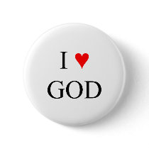 I Love God buttons