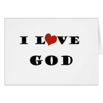 I Love God cards