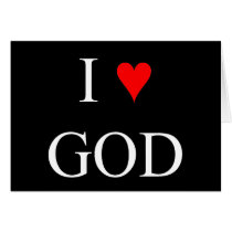 I Love God cards