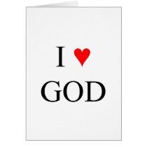I Love God cards