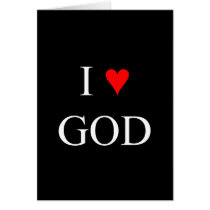 I Love God cards
