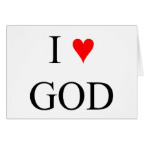 I Love God cards