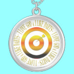 I love God & I like darts necklaces