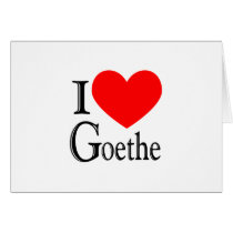 I Love Goethe cards by annabells I Love Goethe cards