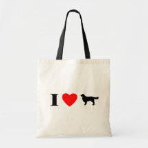 I Love Golden Retrievers Bags