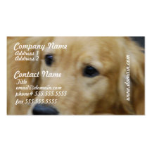 I Love Goldens Business Cards
