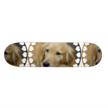 I Love Goldens Skateboard