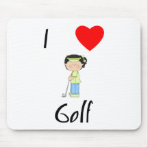 I Love Golf (3) Mousepads