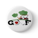 I Love Golf buttons by Ricaso_Greetings I Love Golf buttons