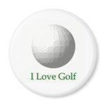 I Love Golf Design Magnet