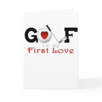 I Love Golf Greeting Card cards