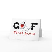 I Love Golf Greeting Card