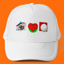 I love golf hats by nassosvakalis I love golf hats