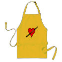 I Love Golf Heart Apron