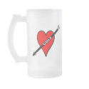 I Love Golf Heart Mug