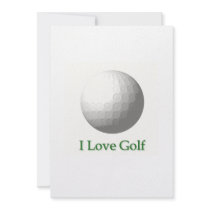 I Love Golf Invitation