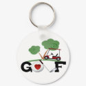 I Love Golf keychains