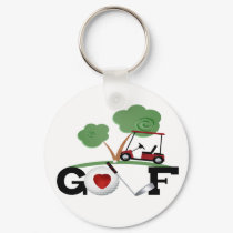 I Love Golf keychains by Raven_at_DT_Designs I Love Golf keychains