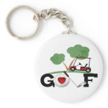 I Love Golf Key Chain