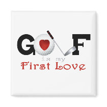 I Love Golf magnets