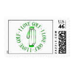 I love golf! postage stamps