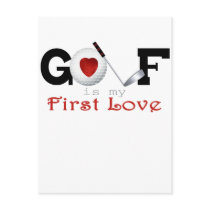 I Love Golf postcards
