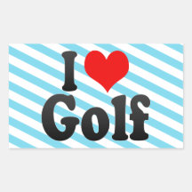 I love Golf Stickers