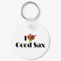 I Love Good Sax Keychain by MyLoveStore I Love Good Sax Keychain