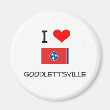 I Love Goodlettsville Tennessee Fridge Magnets