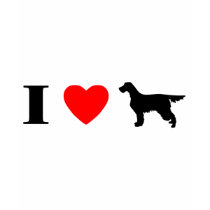 I Love Gordon Setters T-Shirt by MenagerieMayhem I Love Gordon Setters T-Shirt